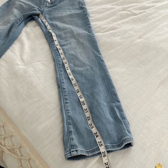 Madewell Women’s 25 Cali Demi Boot Jeans Bronson Wash Button Front - Picture 8 of 9